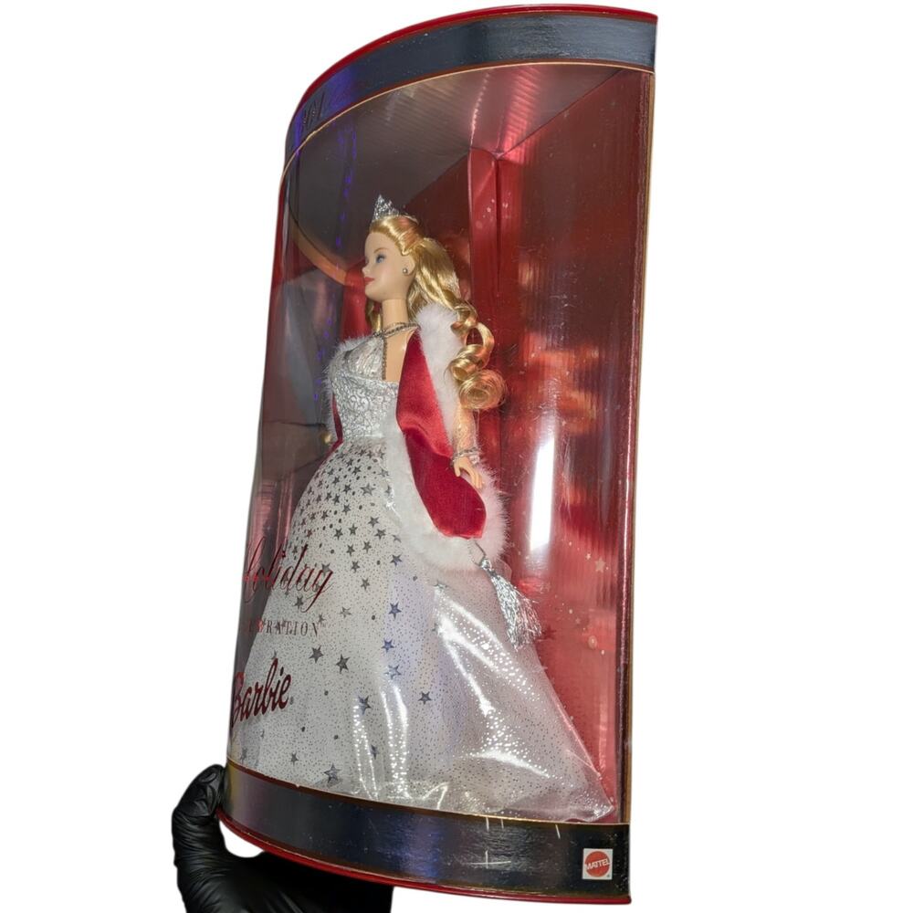 Vintage 2001 Holiday Celebration Barbie Doll Special Edition NTW Mattel 50304 - Picture 8 of 10